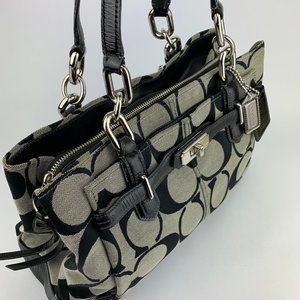 Coach Hand Bag with Chain loops.